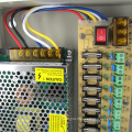 18 ports 12v dc power supply distribution box 15 amp cctv camera
